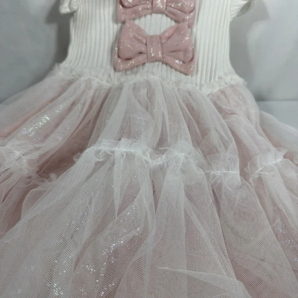 Little Lass‎ Pink Frilly 2T Dress. Lace Tulle And Ruffle.